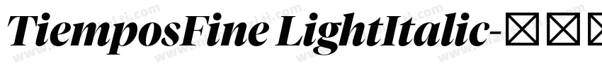 TiemposFine LightItalic字体转换